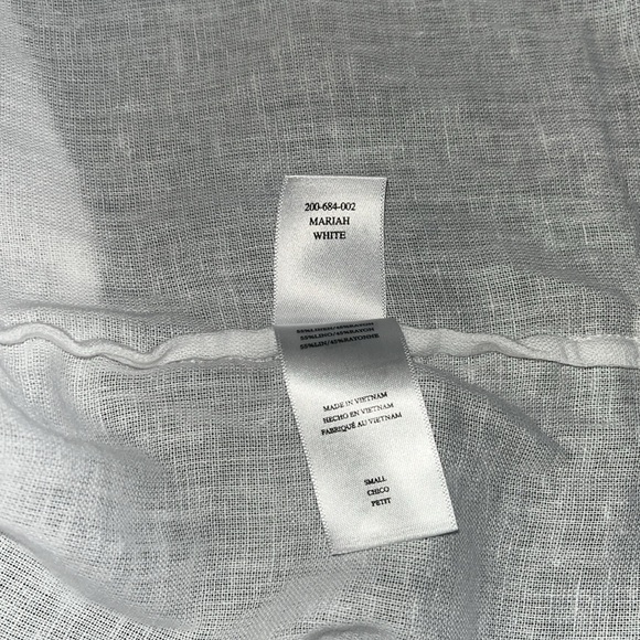 Rails Mariah Linen Button Front Top White - Picture 10 of 11